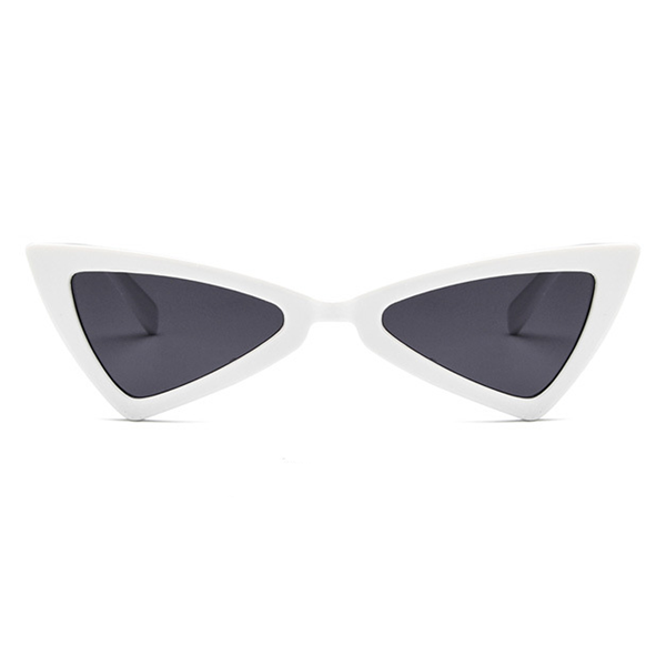 Cat Eye Zonnebril Triangle Wit